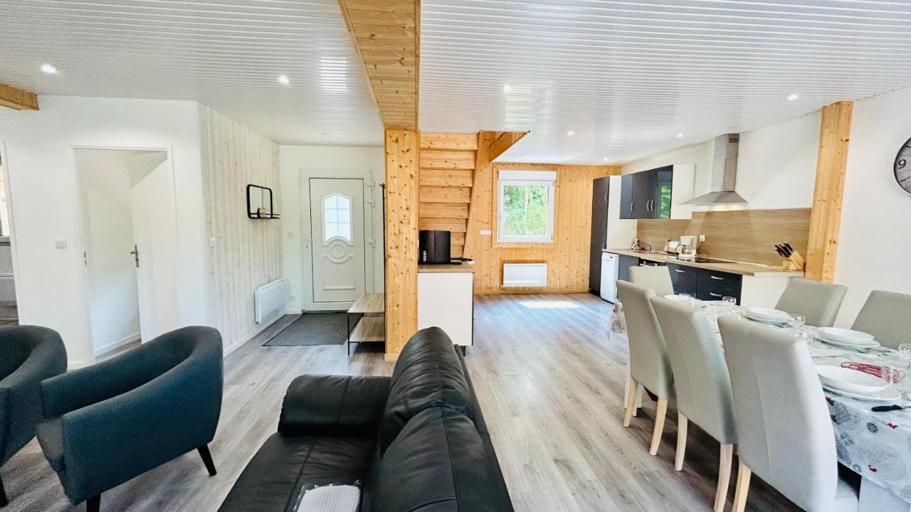Chalet Avec Terrasse Sur Pilotis Vue Sur L'Etang Rue  Luaran gambar